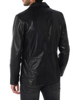 Men Genuine Leather Blazer Sport Coat 18